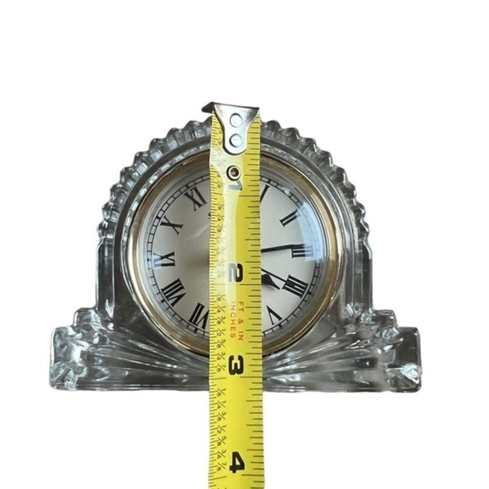 Shannon Crystal Clock Mantle Desktop Irish Design - Picture 5 of 5